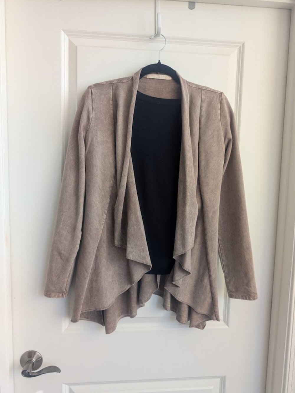 Testimony LA. Flowy open cardigan jacket. Victorian steampunk-inspired.